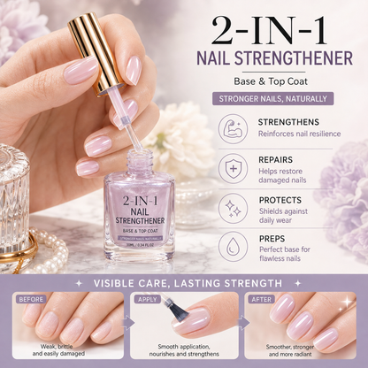 💜💅 Limited-Time OFF !! ⏰ Lilac Glossy Nail Strengthener – Strengthen Weak Nails & Restore Natural Shine — Devareon®
