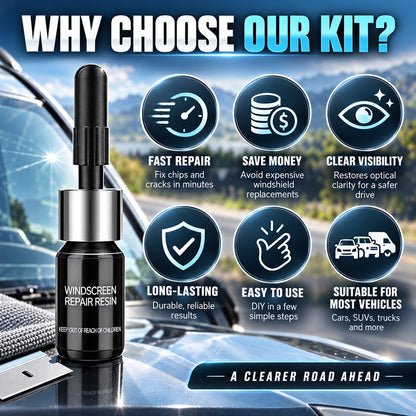 Limited-time Buy 1 Get 1 Free💥Cracks Gone Glass Repair Kit