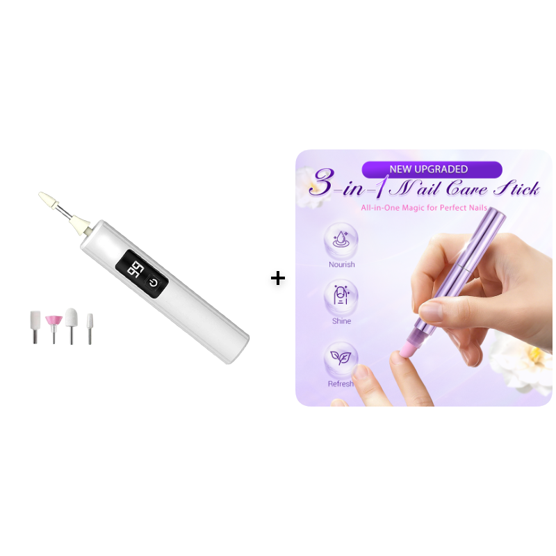 🥳2026 HOT SALE🥳💞50K+ SOLD!💅✨ 50% OFF! Professional Electric Nail Polisher – Smooths thick nails, 99-speed display. Multiple heads for shaping & buffing. Salon at home! 🌟💎
